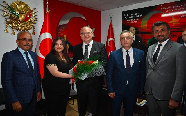 Başkan Ergün MHP Sarıgöl İlçe Başkanlığını Ziyaret Etti